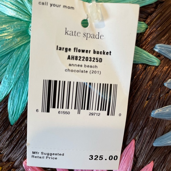 kate spade Bags Vintage Kate Spade Straw Flower Bucket Bag Poshmark